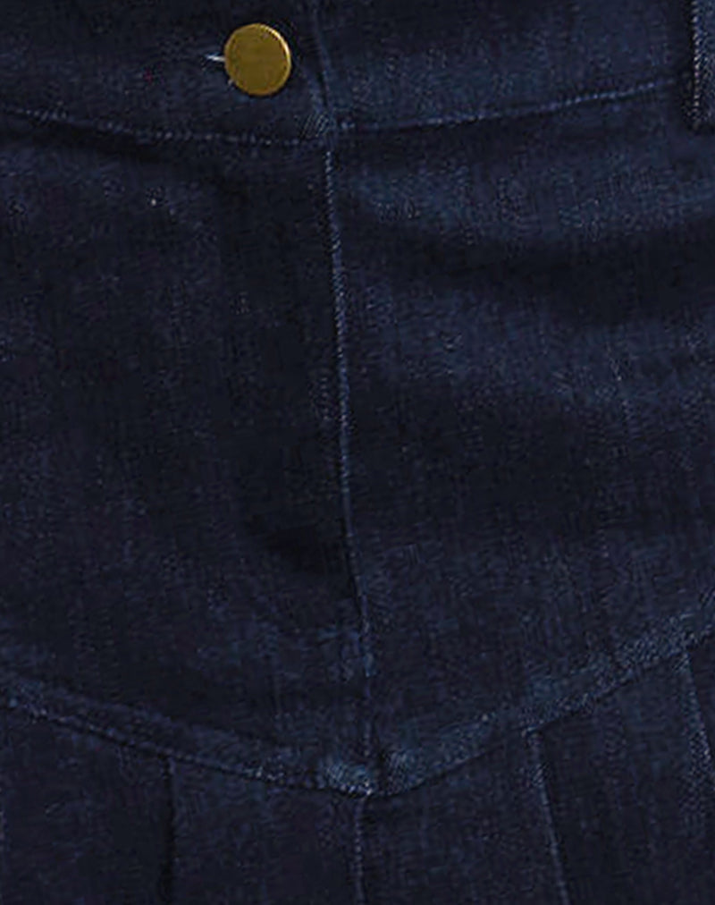 Laduma Mini Skirt Denim in Indigo