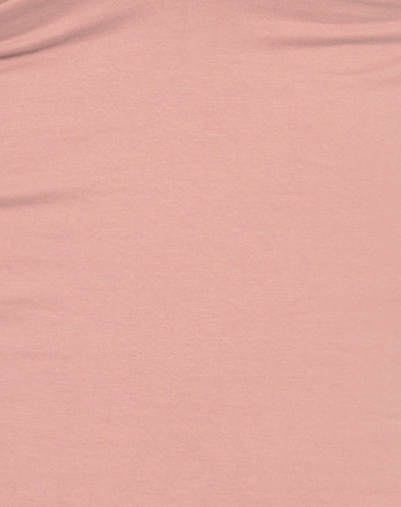 Emberly Plunge Top in Pink Lady