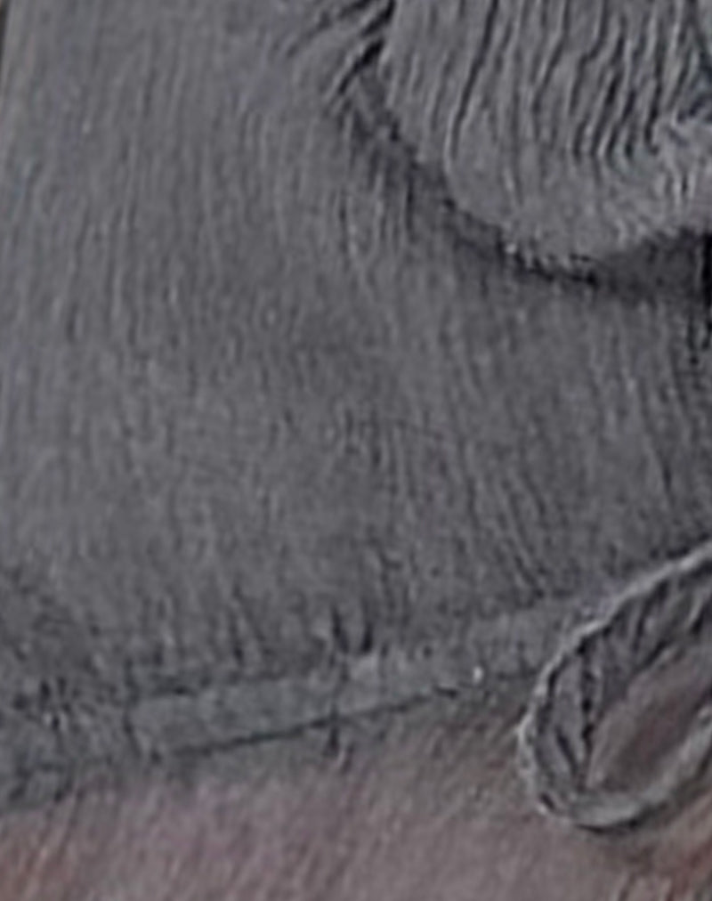 Enisa Top in Crinkle Chiffon Grey