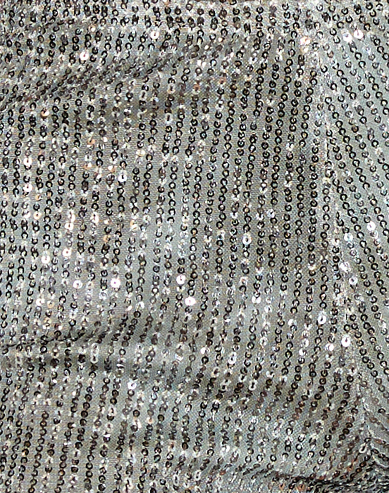 Erna Short in Sequin Green Grey