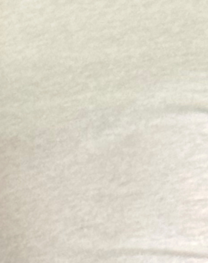 Gavya Long Sleeve Bardot Top in Off White