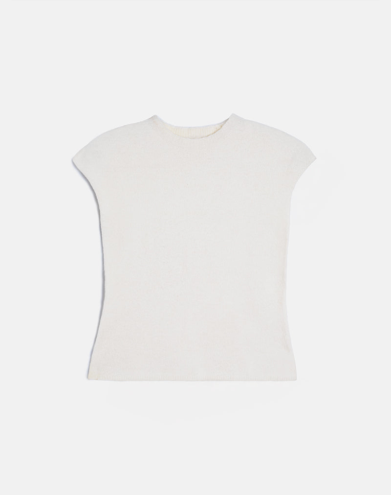 Hanuva Top in Knit Cream