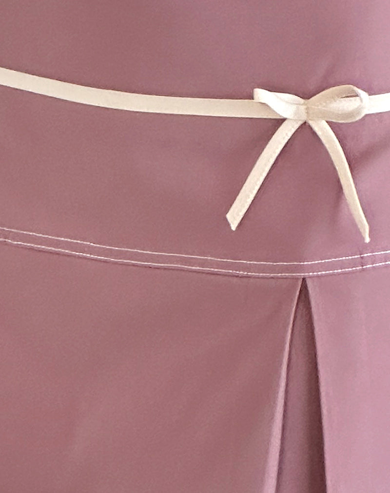 Istari Mini Skirt in Dusky Pink