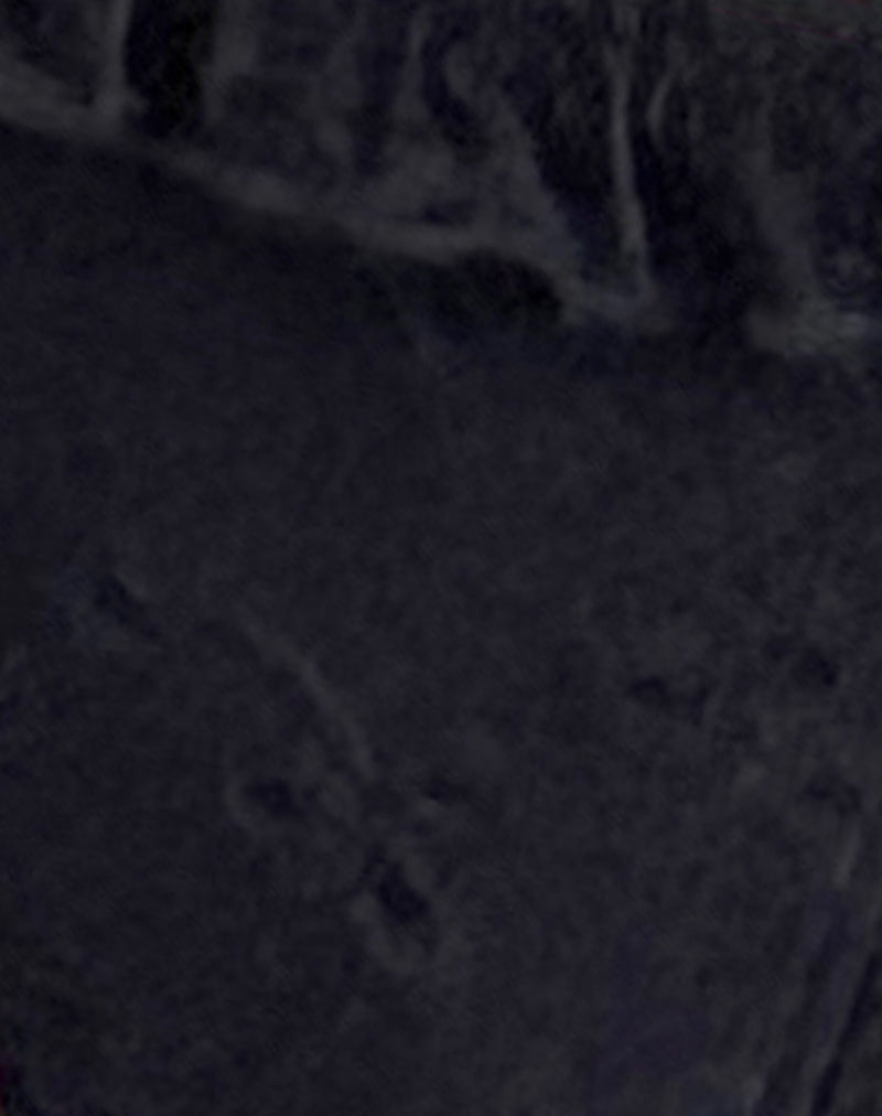 Lentra Bikini Bottom in Broderie Black with Ruffle