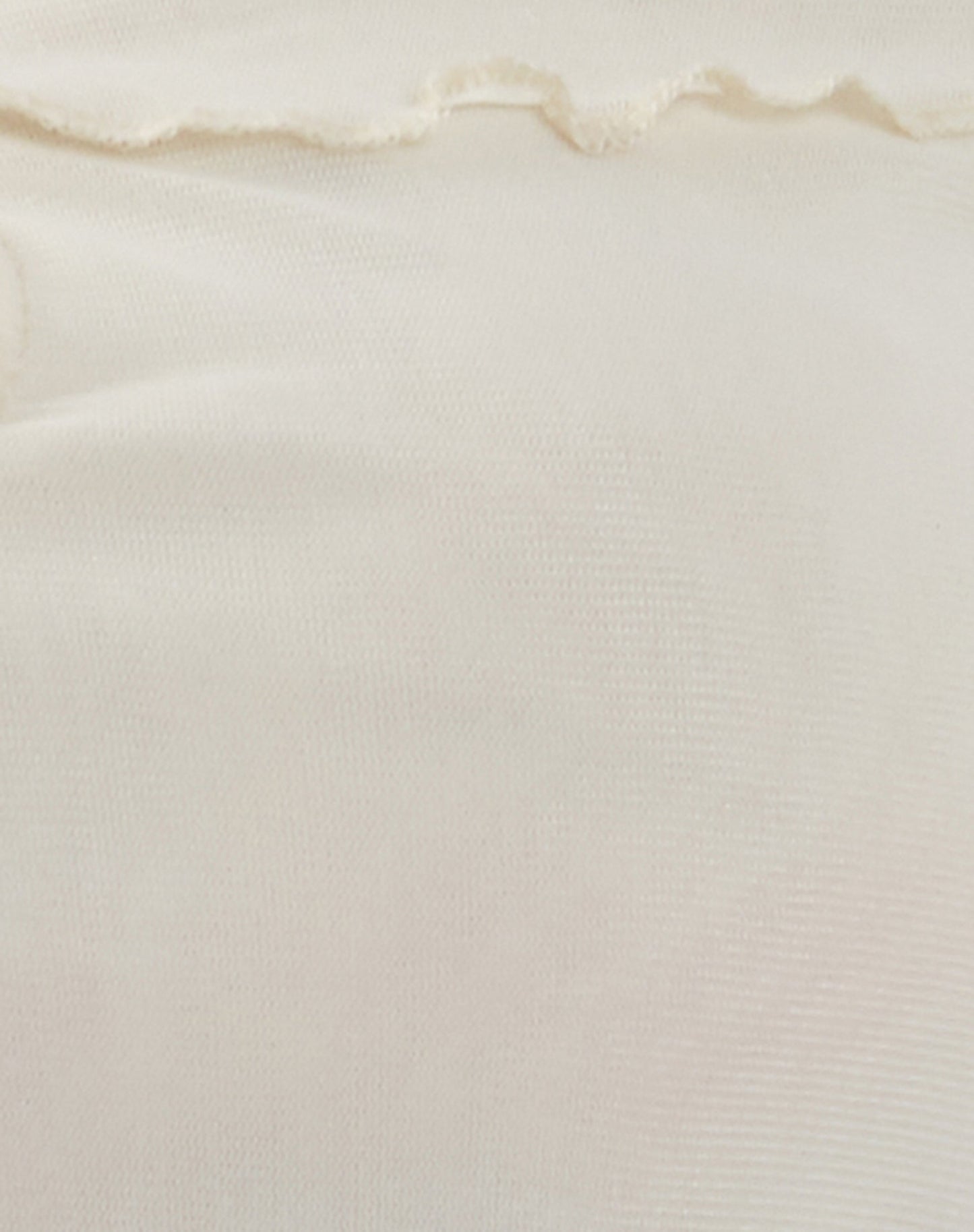 Nabil Bardot Top in Mesh Cream