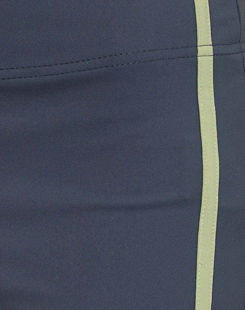 Rapal Short in Navy with Sage Binding