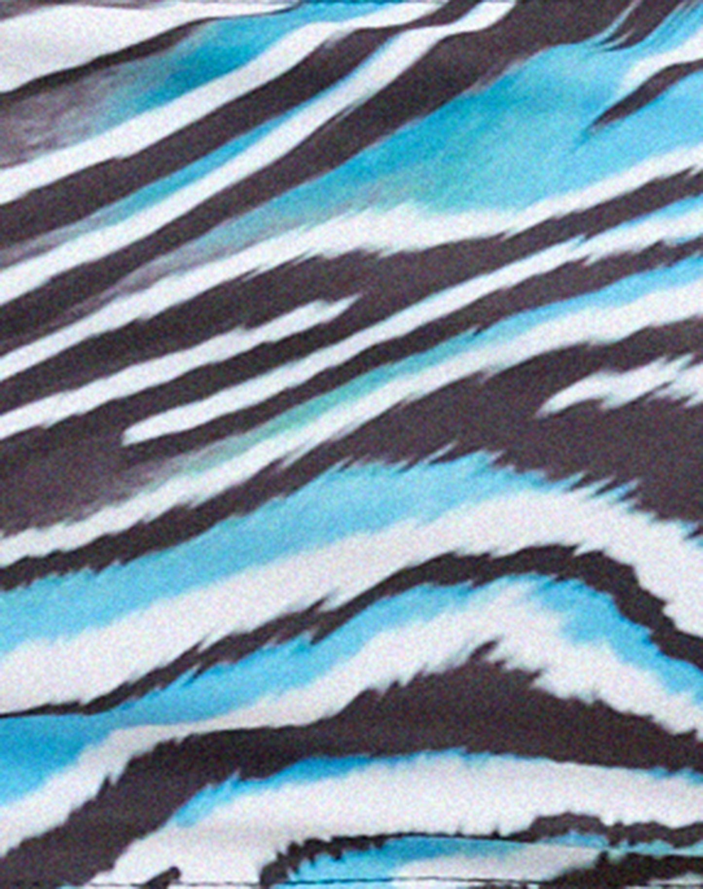 Reema Bikini Top in Warped Zebra Blue