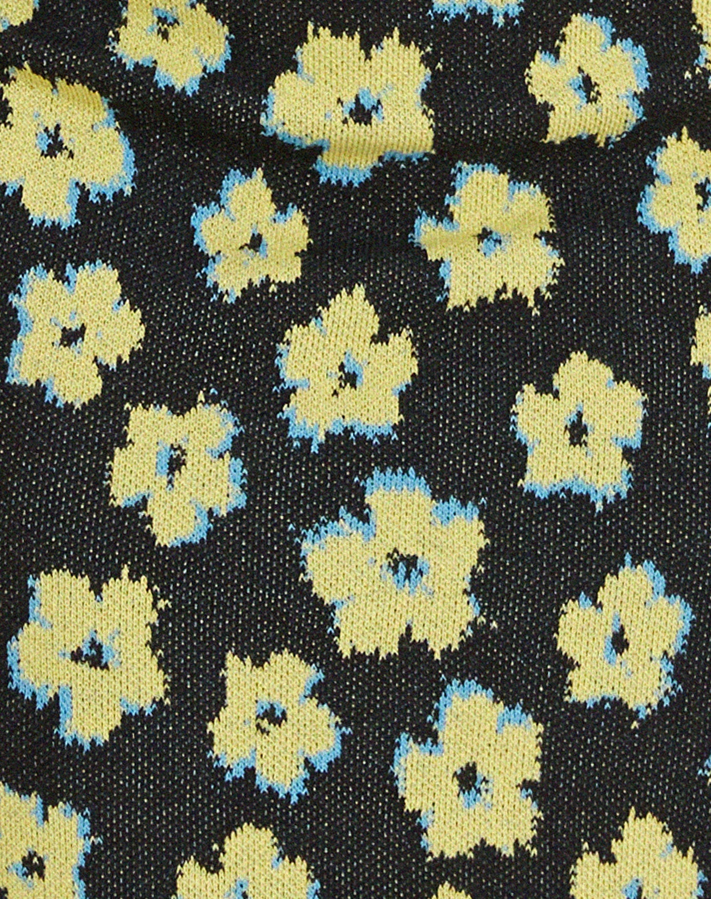 Riani Mini Skirt in Cute Floral Black and Yellow