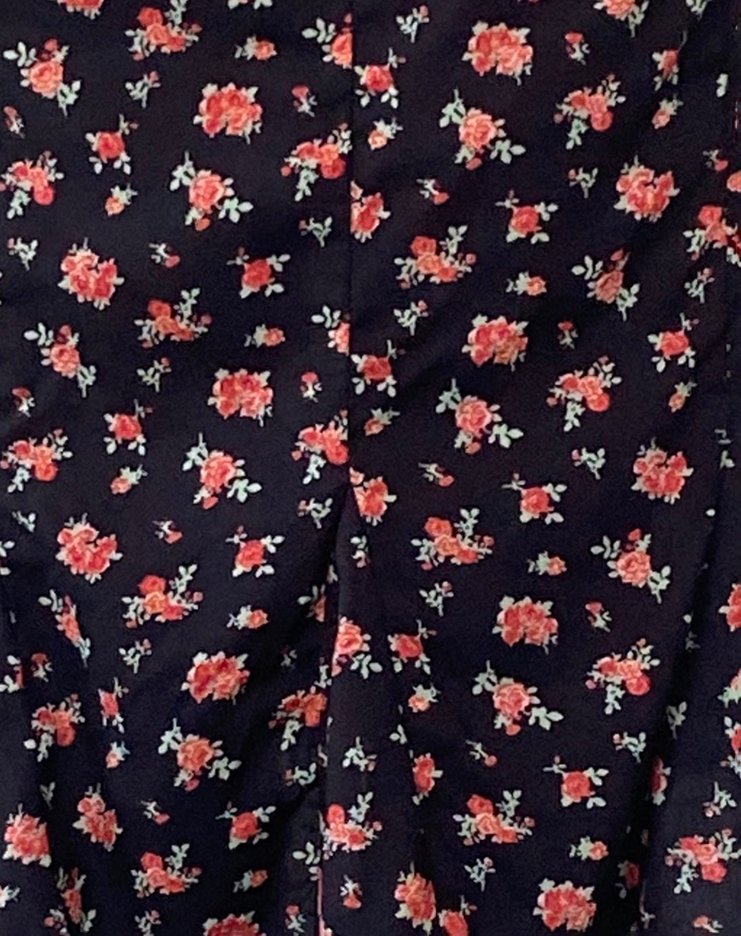 Sima Midi Skirt in Flowing Rose Black