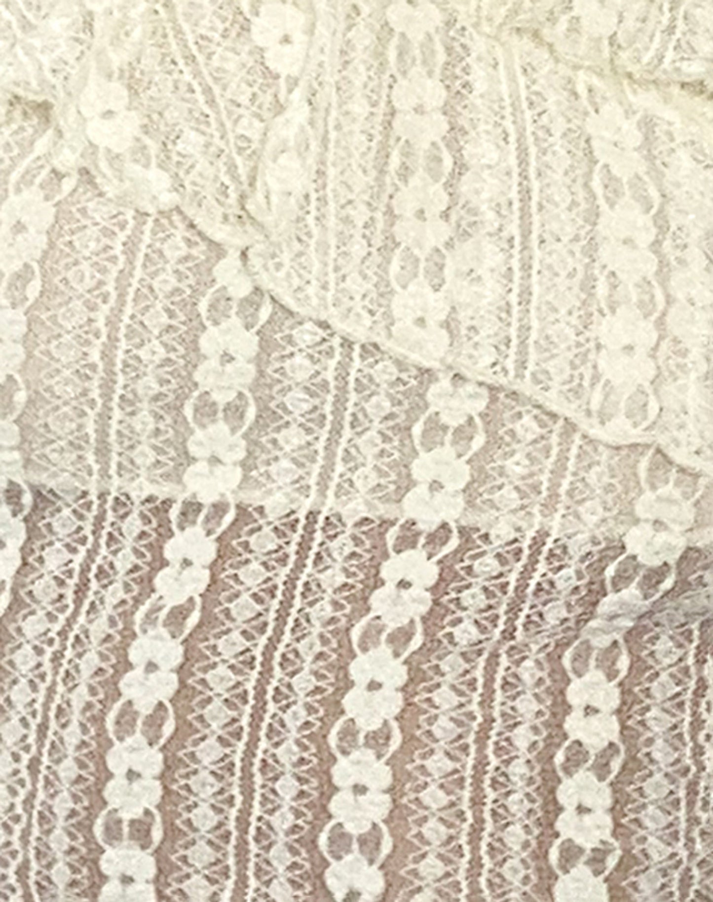 Simran Bardot top in Cream Lace