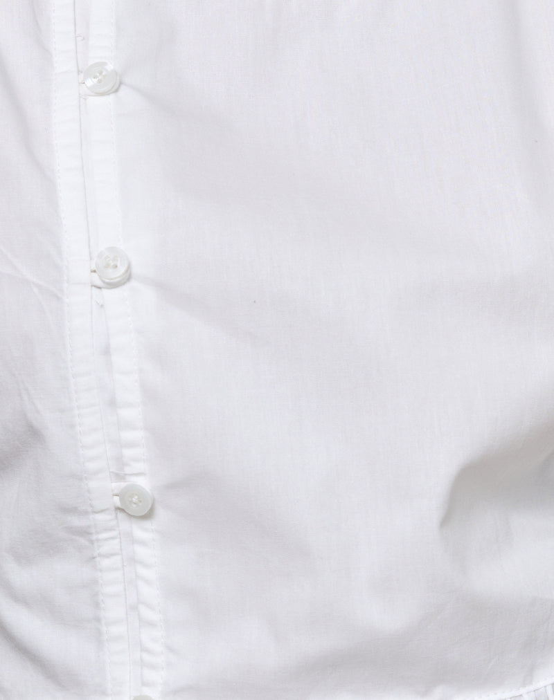 Yoko Wrap Blouse in Poplin White