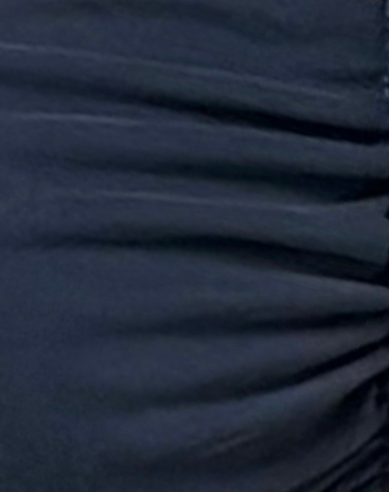 Alohi Tie Bralette in Cupro Ocean Storm