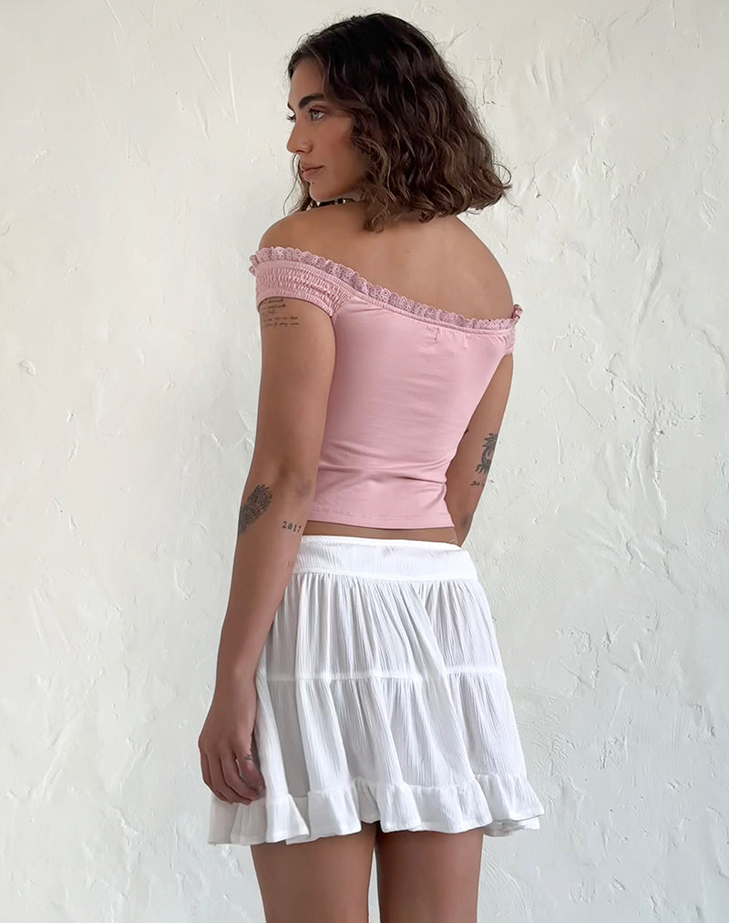 Dovica Corset Top in Pink Lady