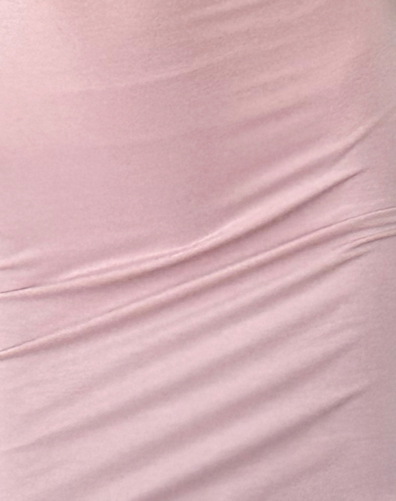 Ellie Bodycon Mini Dress in Baby Pink