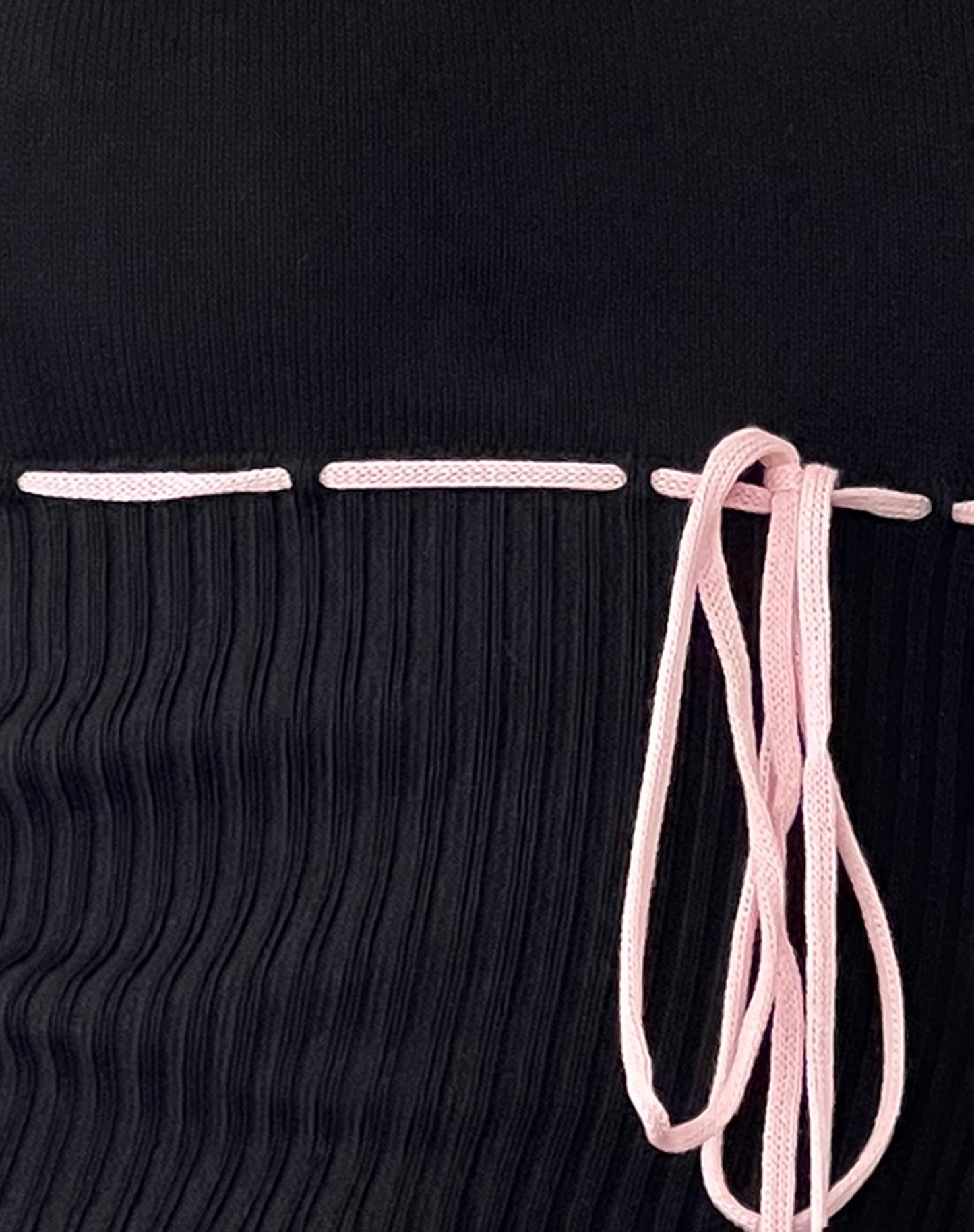 Emonie Cami Top in Black with Pink Binding