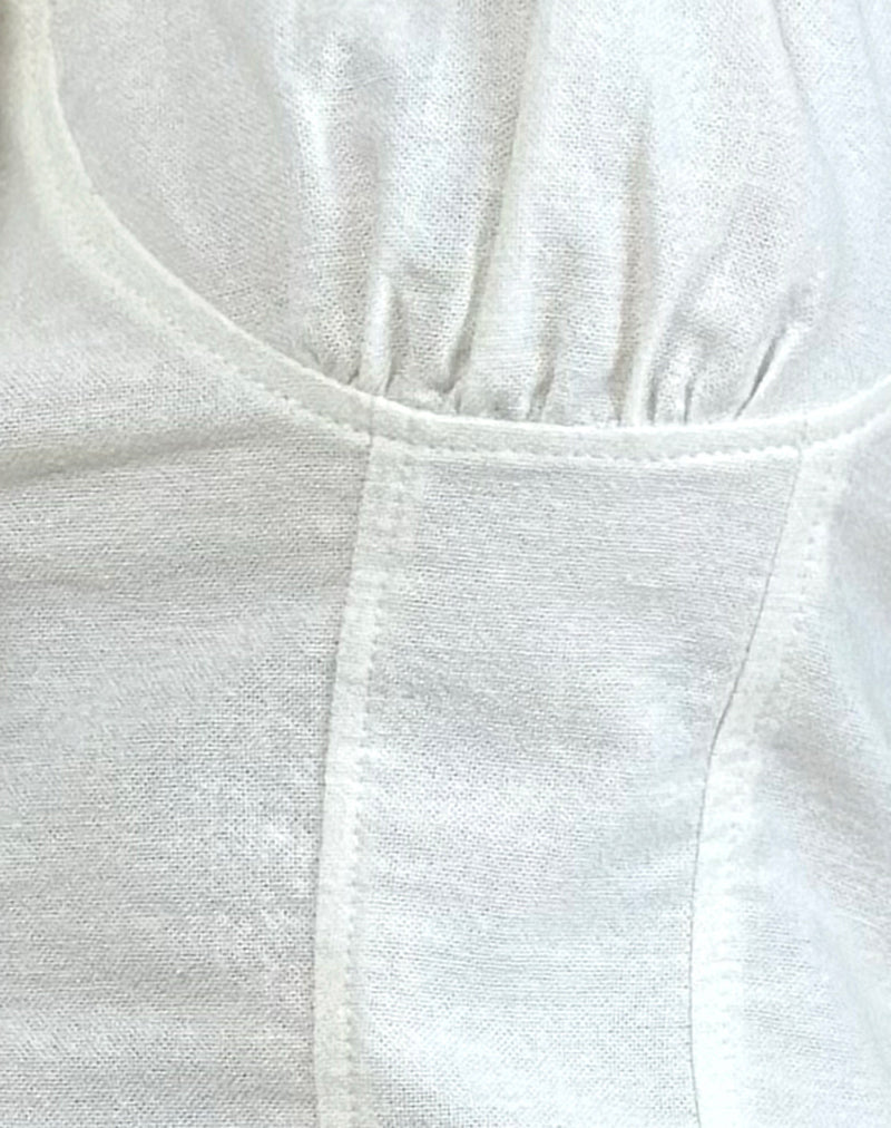 Kamden Cami Top in Linen Ivory