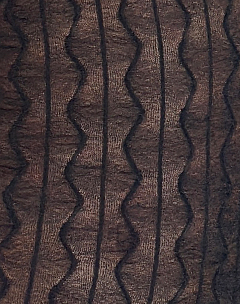 Kazi Bardot Top in Crinkle Black