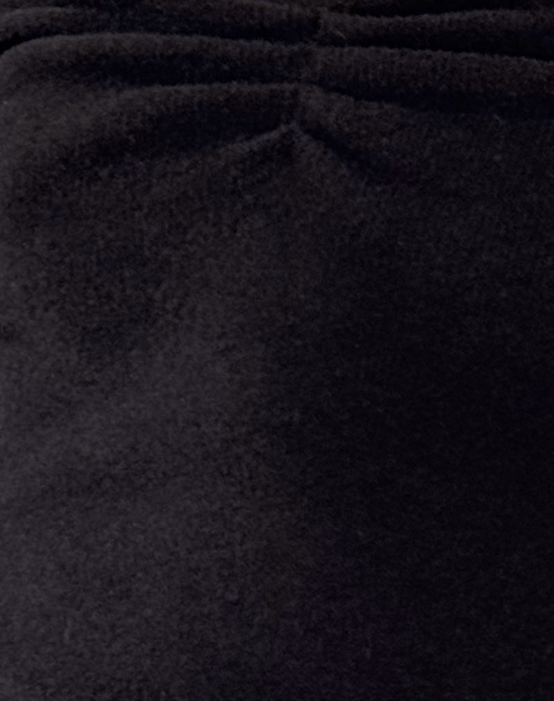 Makena Bardot Jumper in Brushed Black