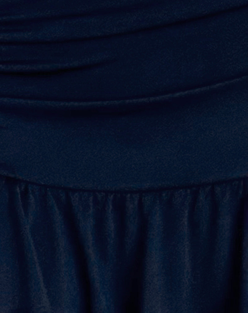 Nefeli Mini Skirt in Lycra Dark Navy