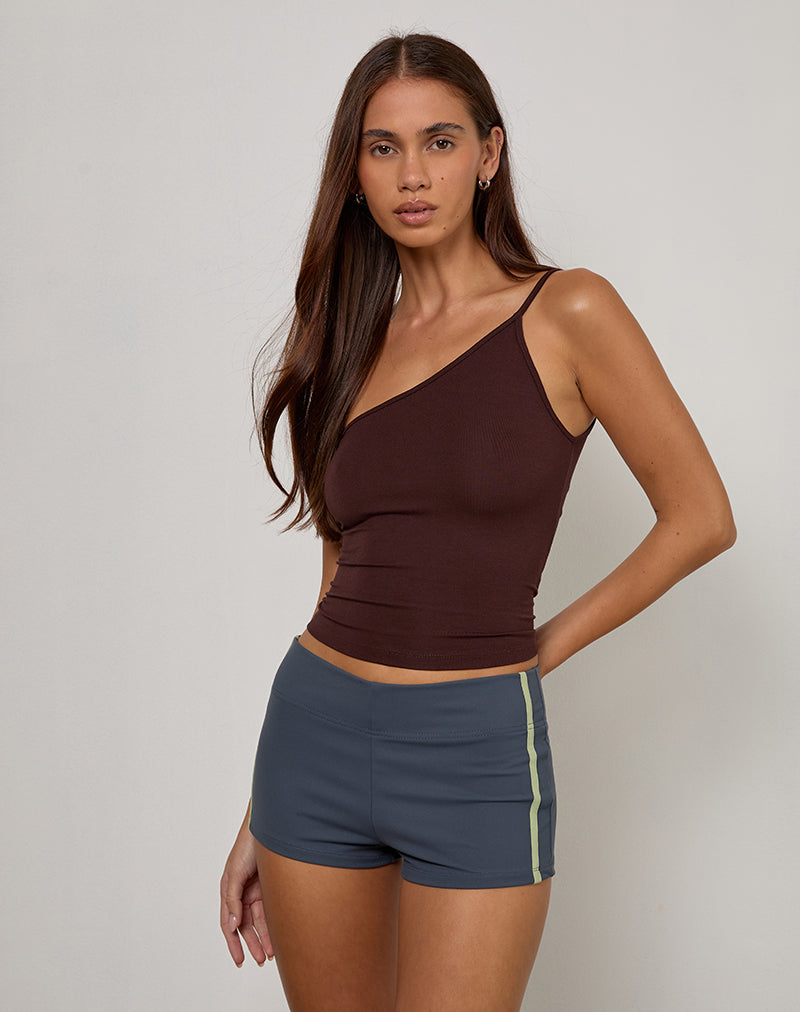 Rapal Short in Navy with Sage Binding