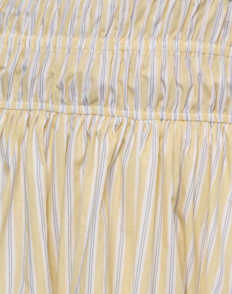 Rasmil Mini Dress in Candy Stripe Yellow