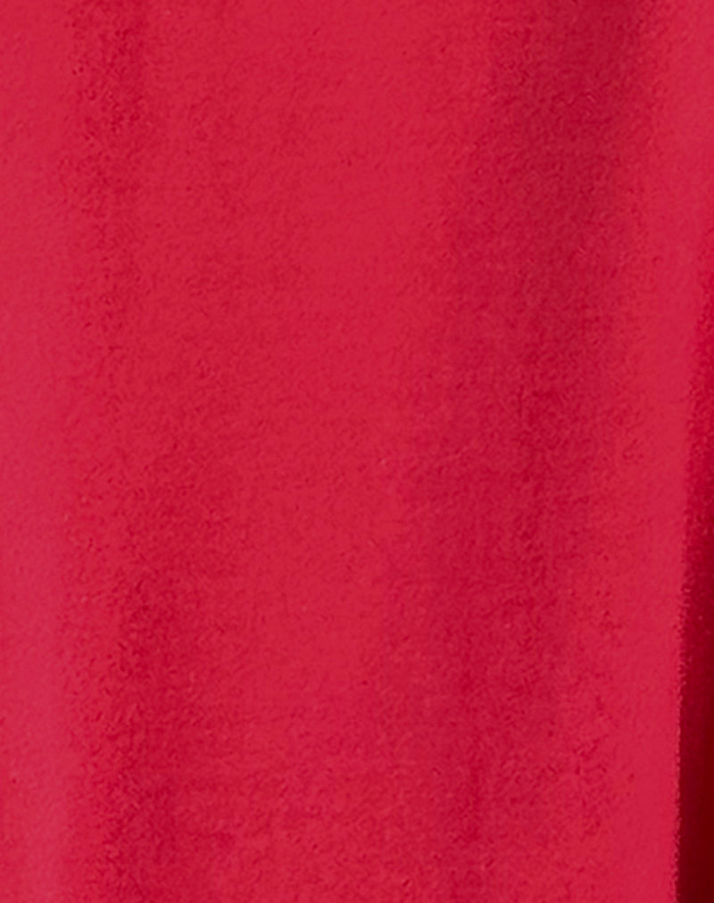 Smith Oversized Shirt in Adrenaline Red