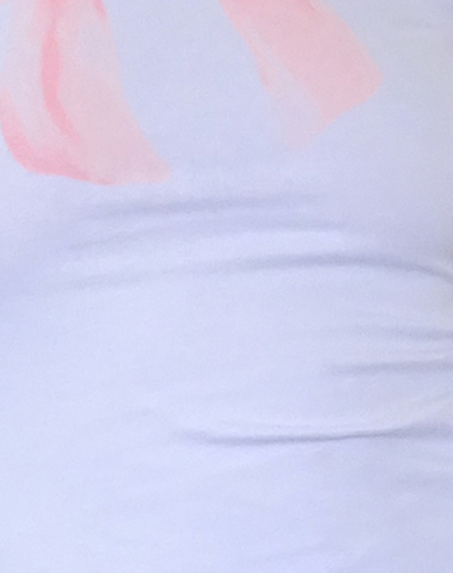 Sutin Baby Tee in White with Pink Bow Print