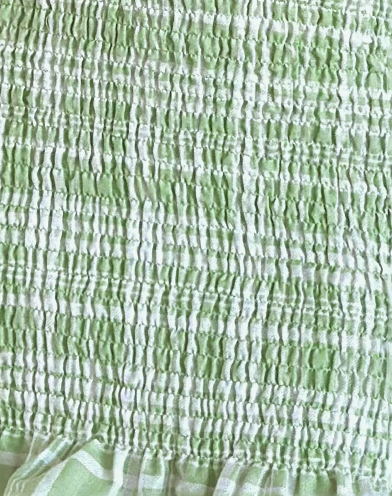 Takiyo Mini Dress in Table Cloth Neo Mint