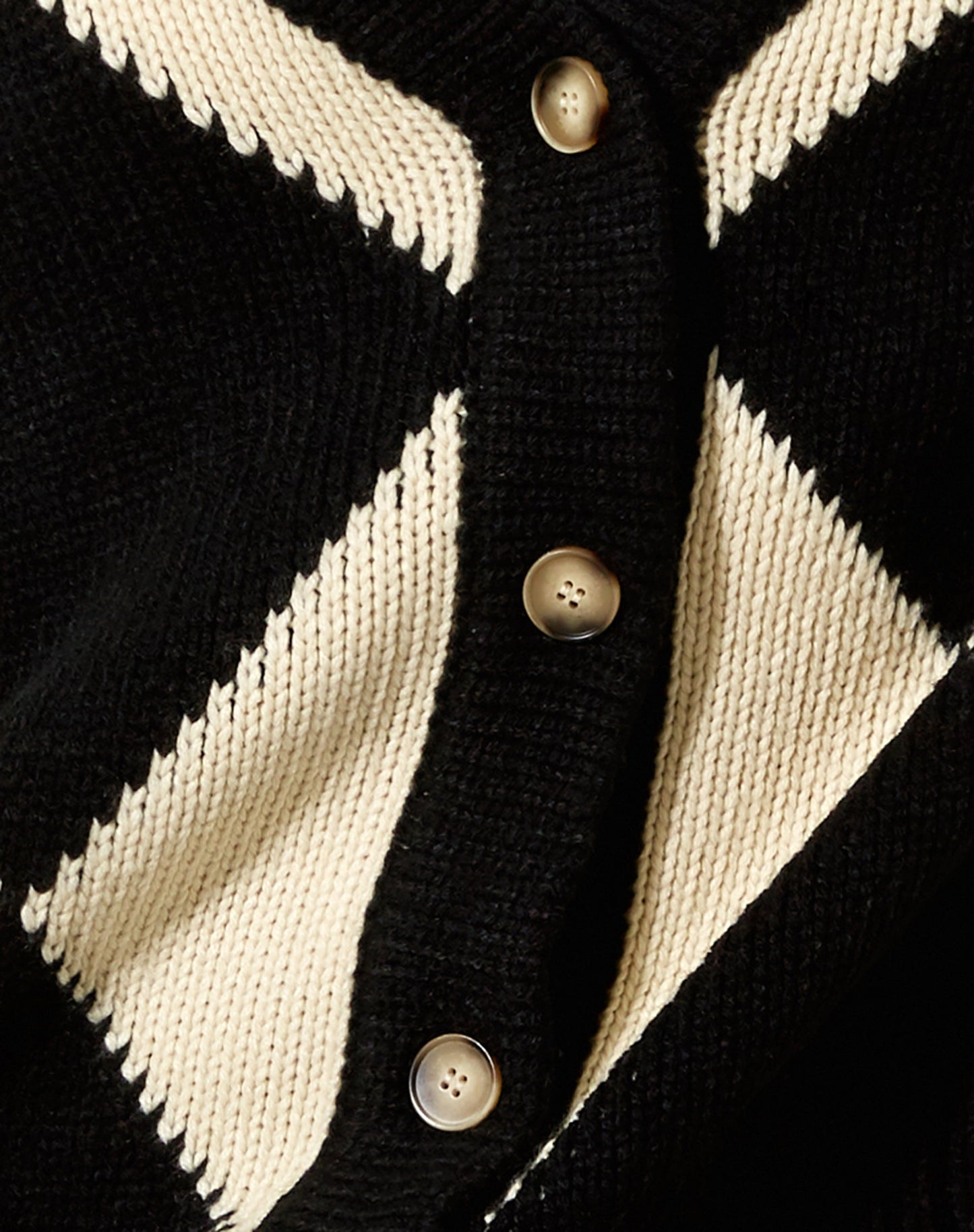 Uriela Cardigan in Harlequin Black and Off White