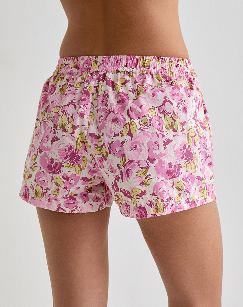 Verie Boxer Shorts in Blossom Floral Pink