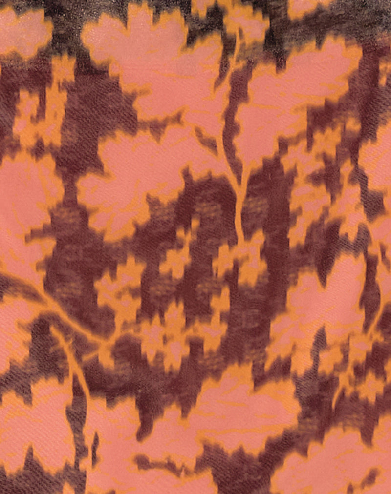 Vira Mini Skirt in Furnishing Floral